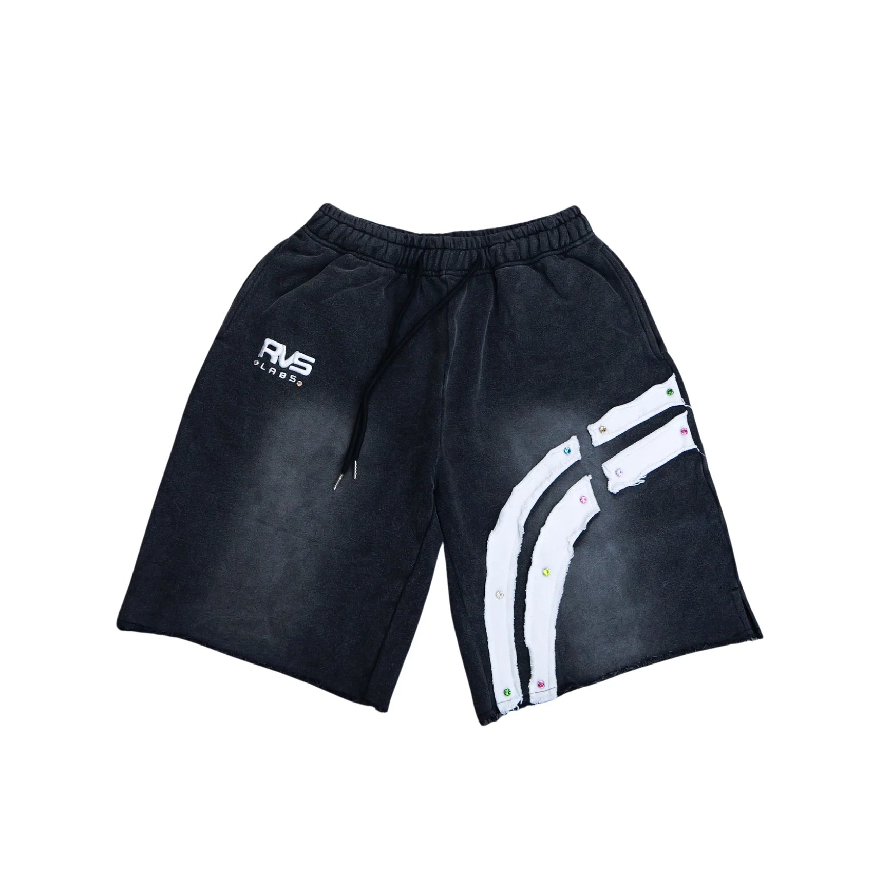 RVS Labs "Signature" Gemstone Shorts - Smoke Washed Grey