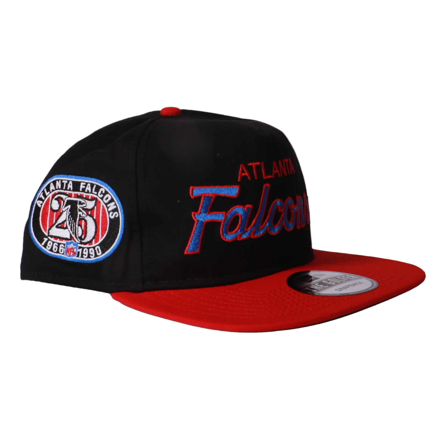 New Era Atlanta Falcons 25th Anniversary Golfer Snapback - Black/Scarlet
