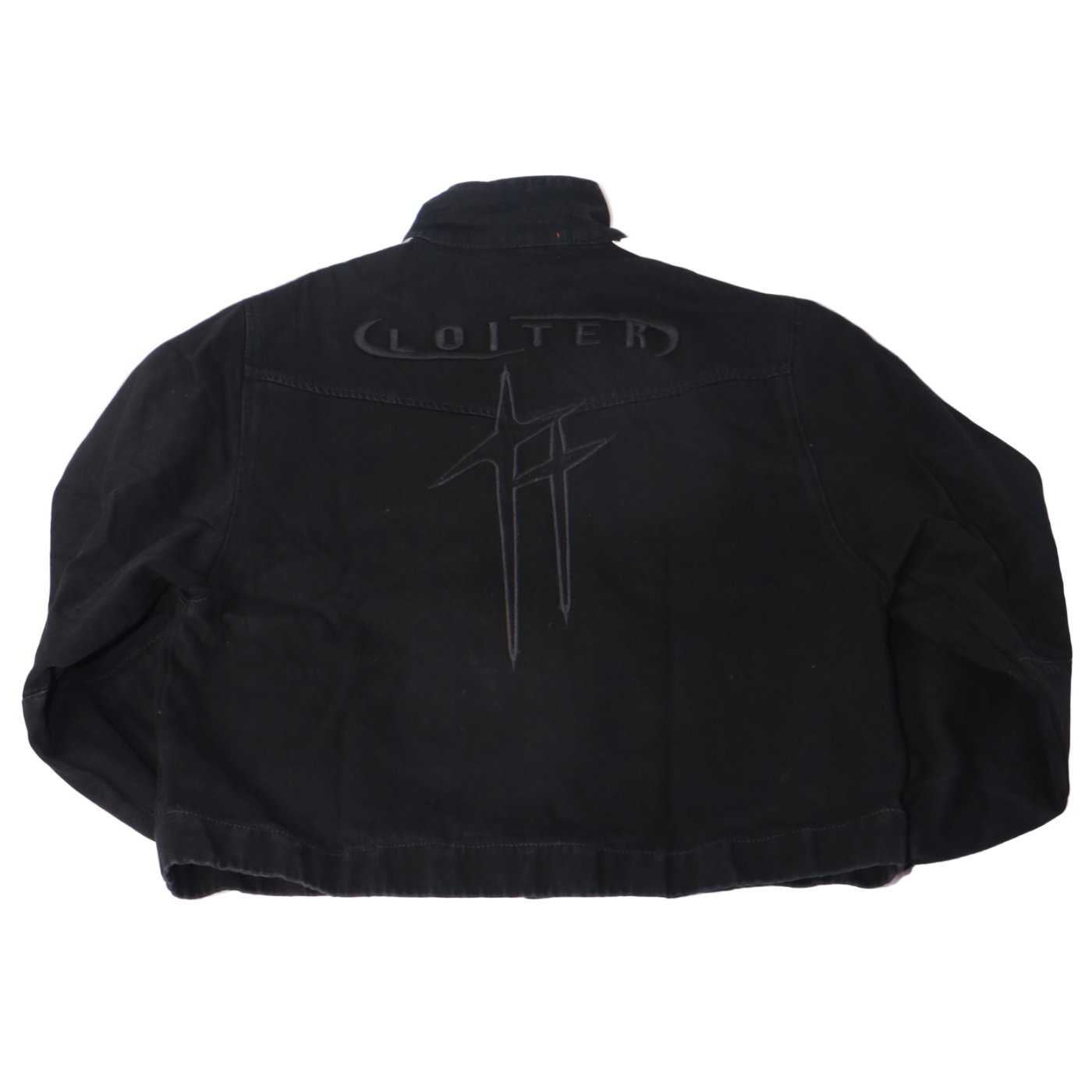 Loiter Track Star Denim Jacket - Black