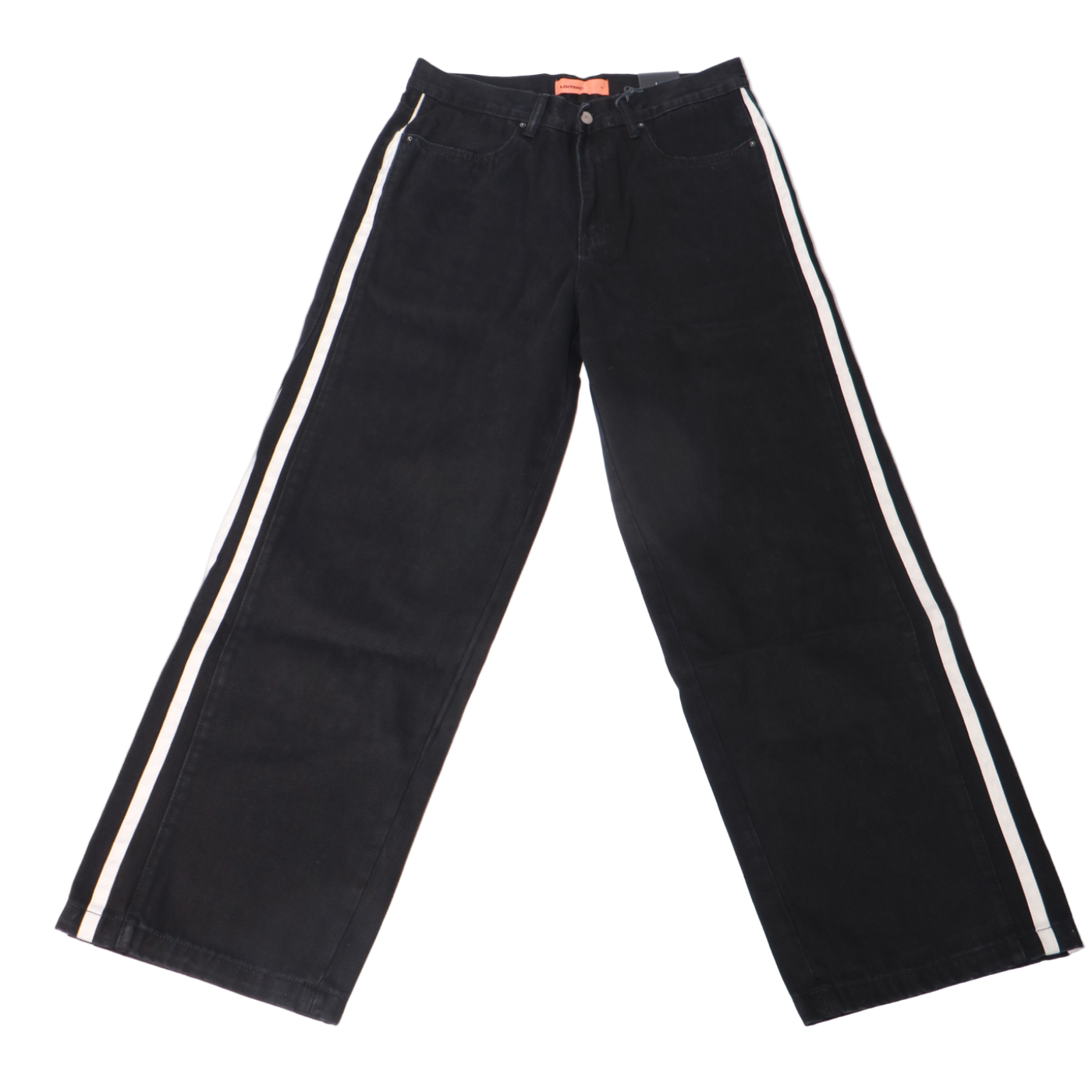 Loiter Track Star Denim Pants - Black