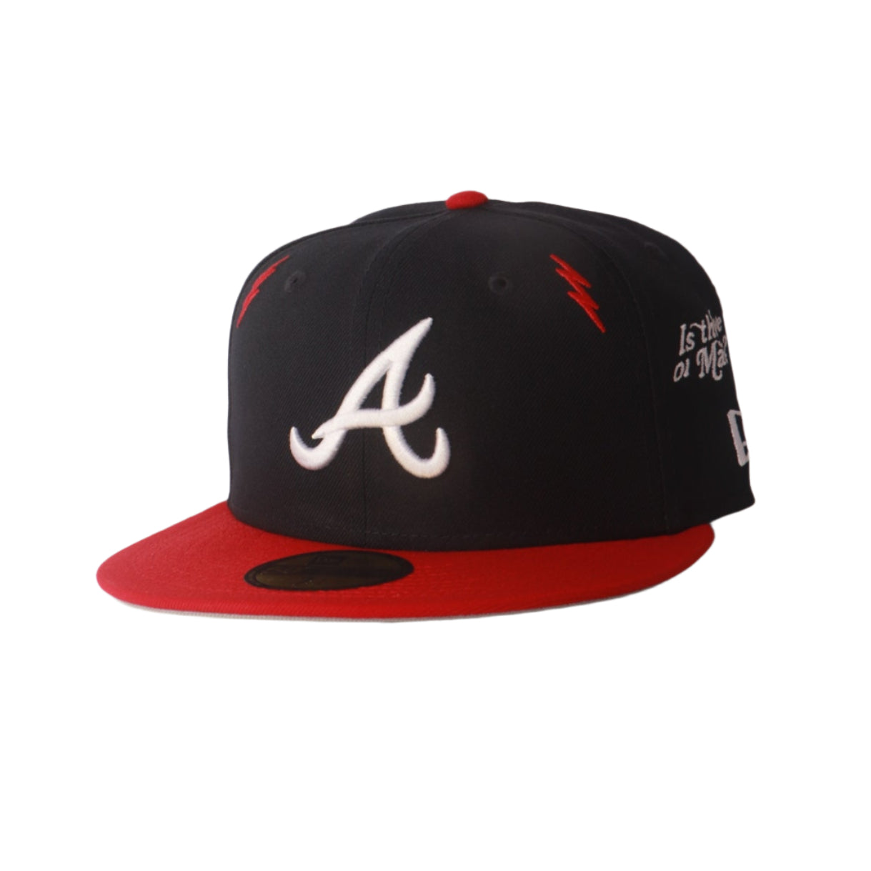 New Era x Diet Starts Monday 59Fifty Atlanta Braves Lightning Bolts Fitted - Navy/Red