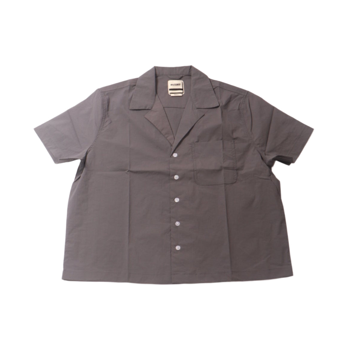 Rizort Kore Nylon Camp Shirt - Greyish Navy