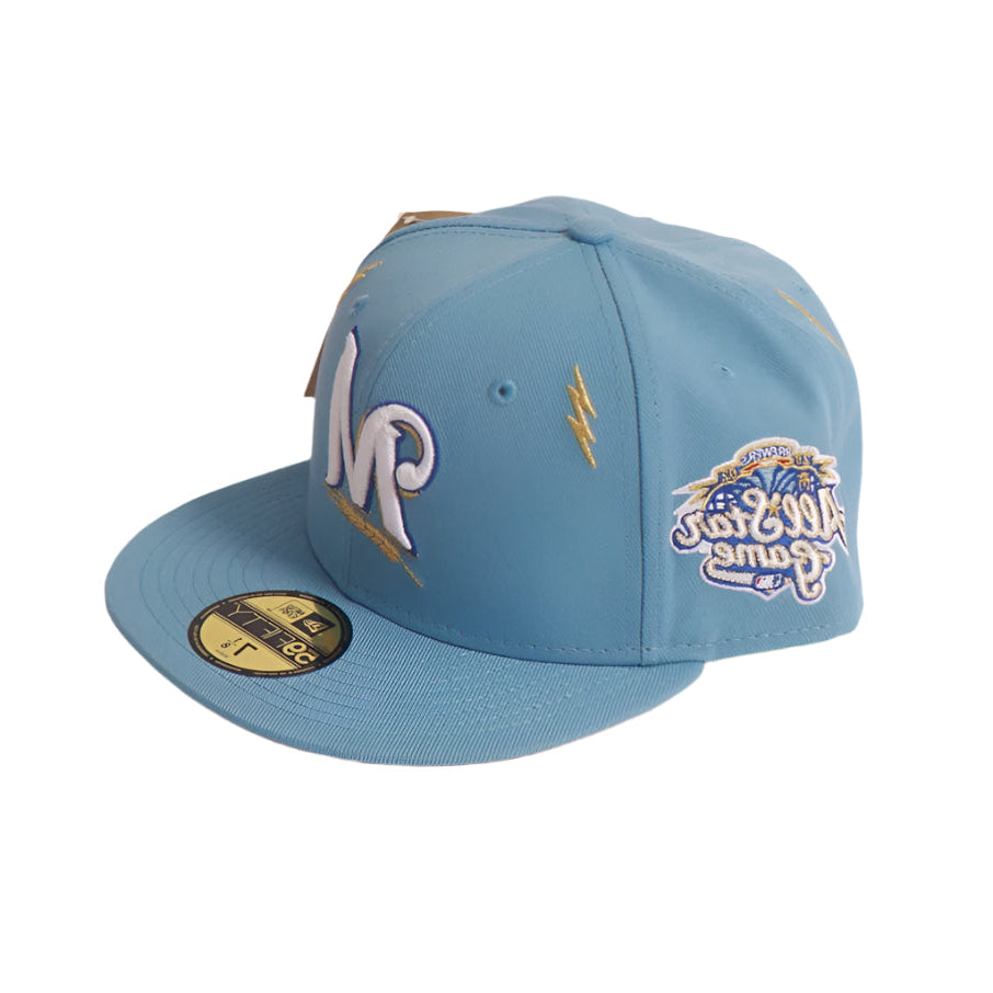 New Era x Diet Starts Monday 59Fifty Milwaukee Brewers Lightning Bolts Fitted - Baby Blue