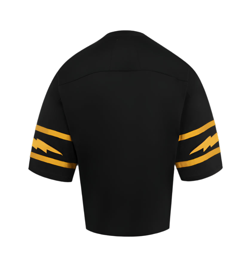 Rhude Monaco Football Jersey - Vintage Black/Yellow