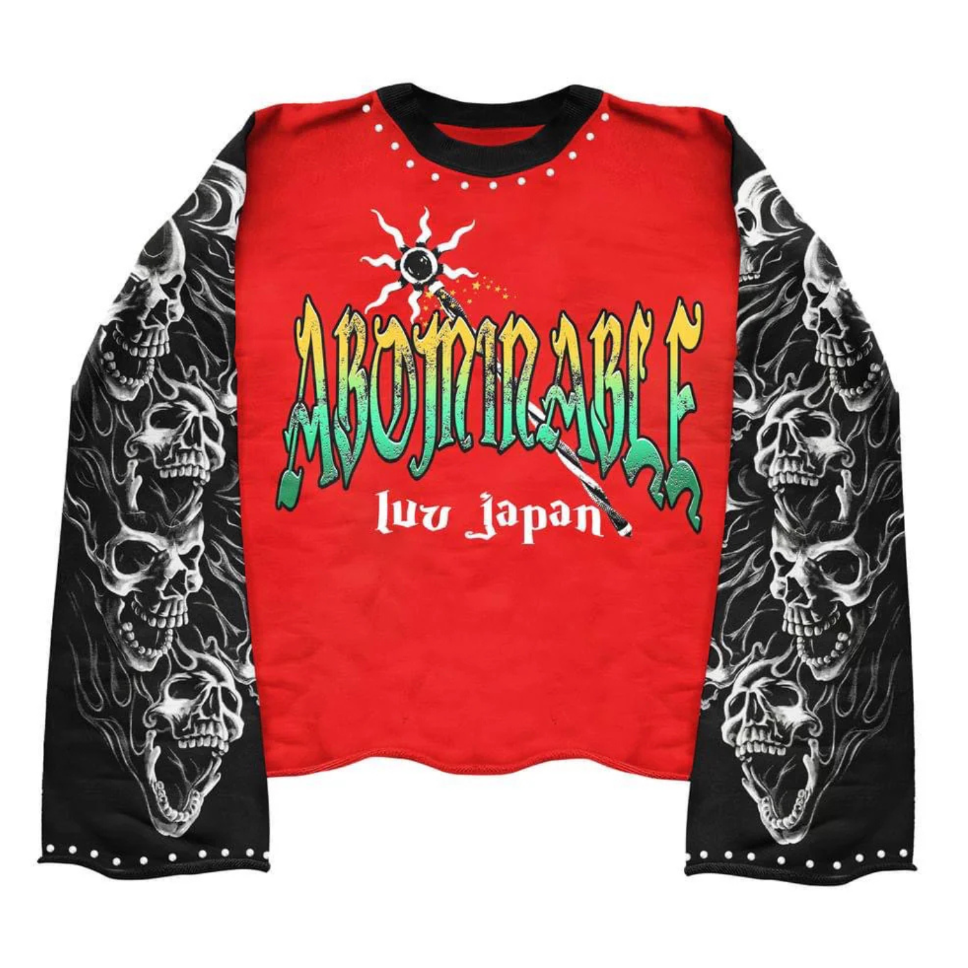 Abominable "Love is Not Luv" Long Sleeve Tee - "Red"