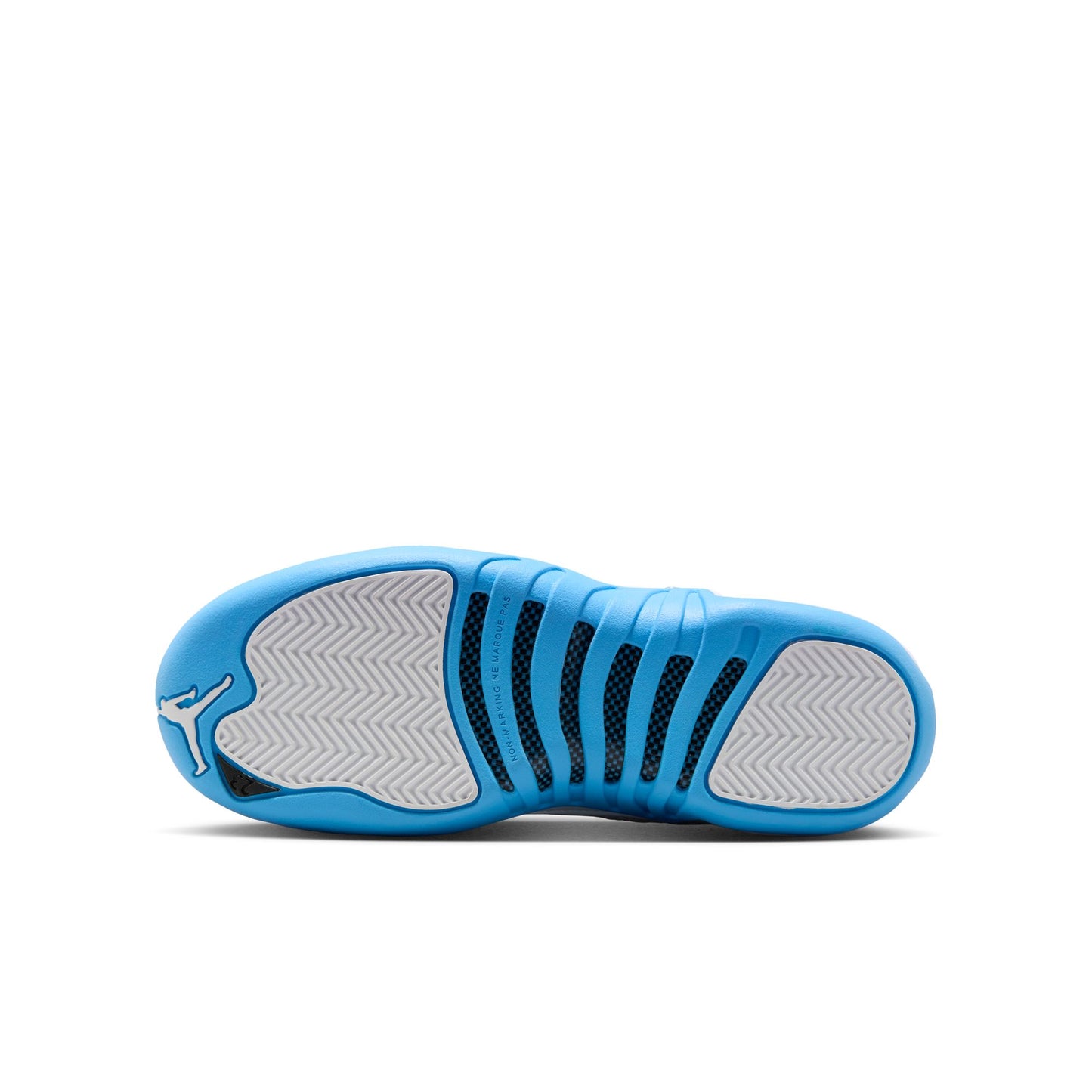 Big Kid's Air Jordan 12 Retro - "White and University Blue"