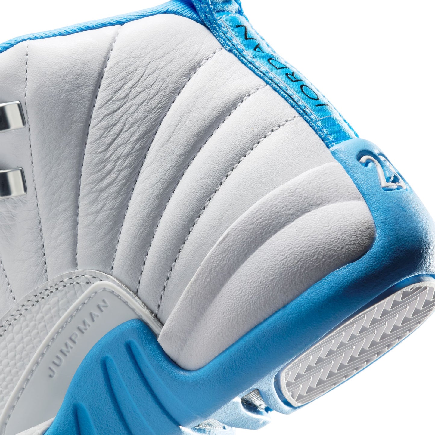 Big Kid's Air Jordan 12 Retro - "White and University Blue"