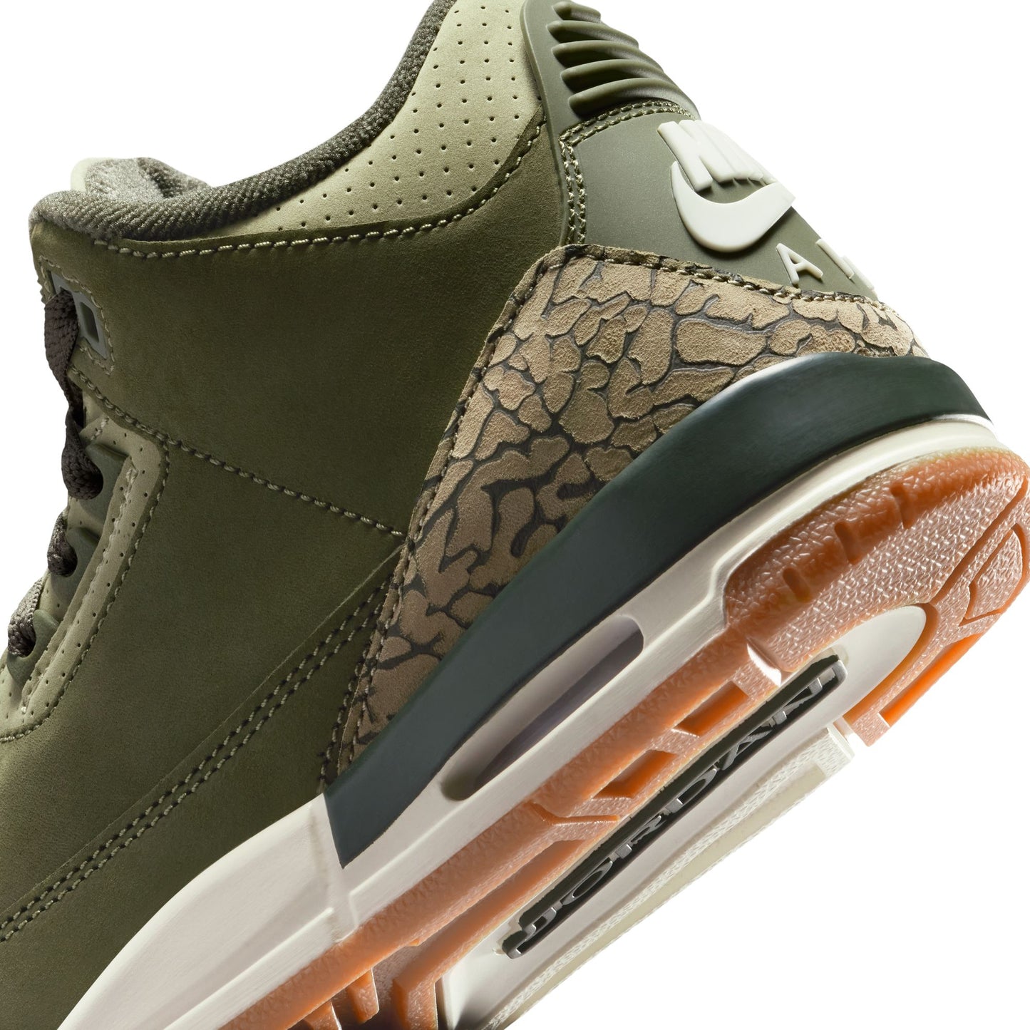 Big Kid's Air Jordan 3 Retro - "Medium Olive"