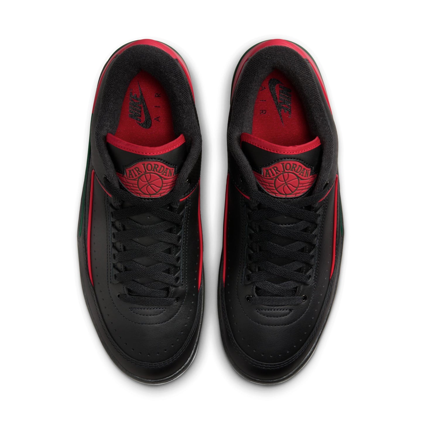 Men's Air Jordan 2 Retro Low - Black/Fir