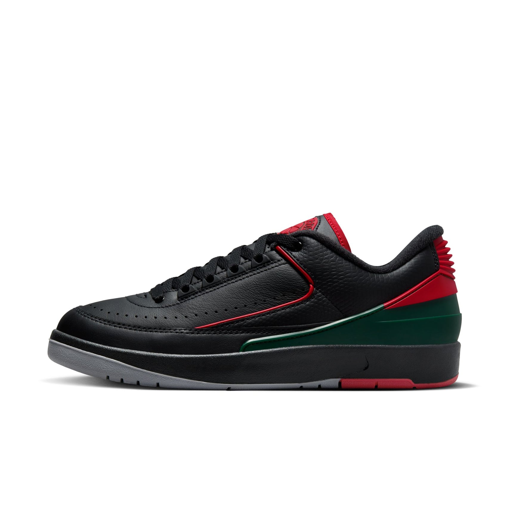 Men's Air Jordan 2 Retro Low - Black/Fir