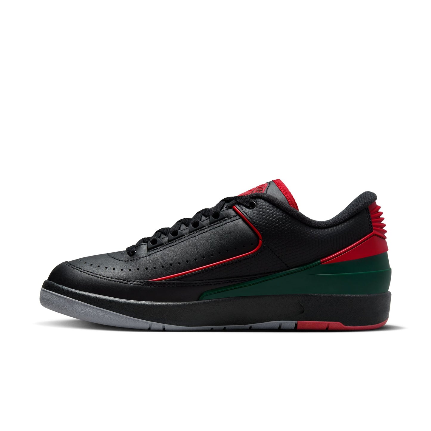 Men's Air Jordan 2 Retro Low - Black/Fir
