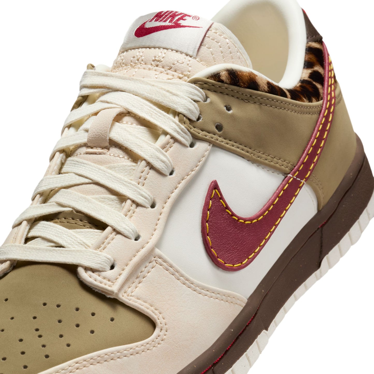 Women's Nike Dunk Low - "Khaki Team Red"