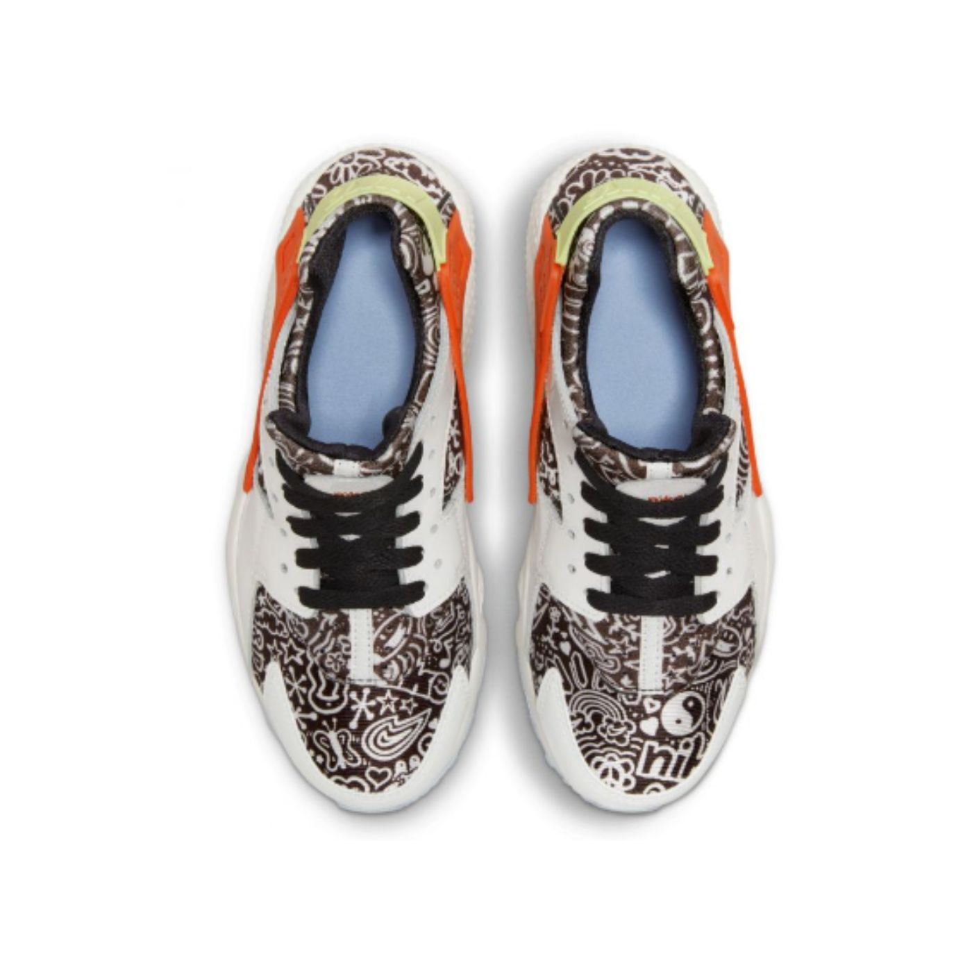 Nike Huarache Run SE GS - Summit White/Lt. Lemon Twist