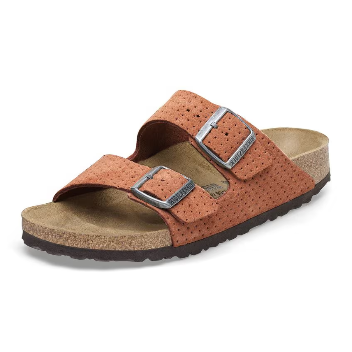Birkenstock Arizona Suede Embossed - "Burnt Orange"
