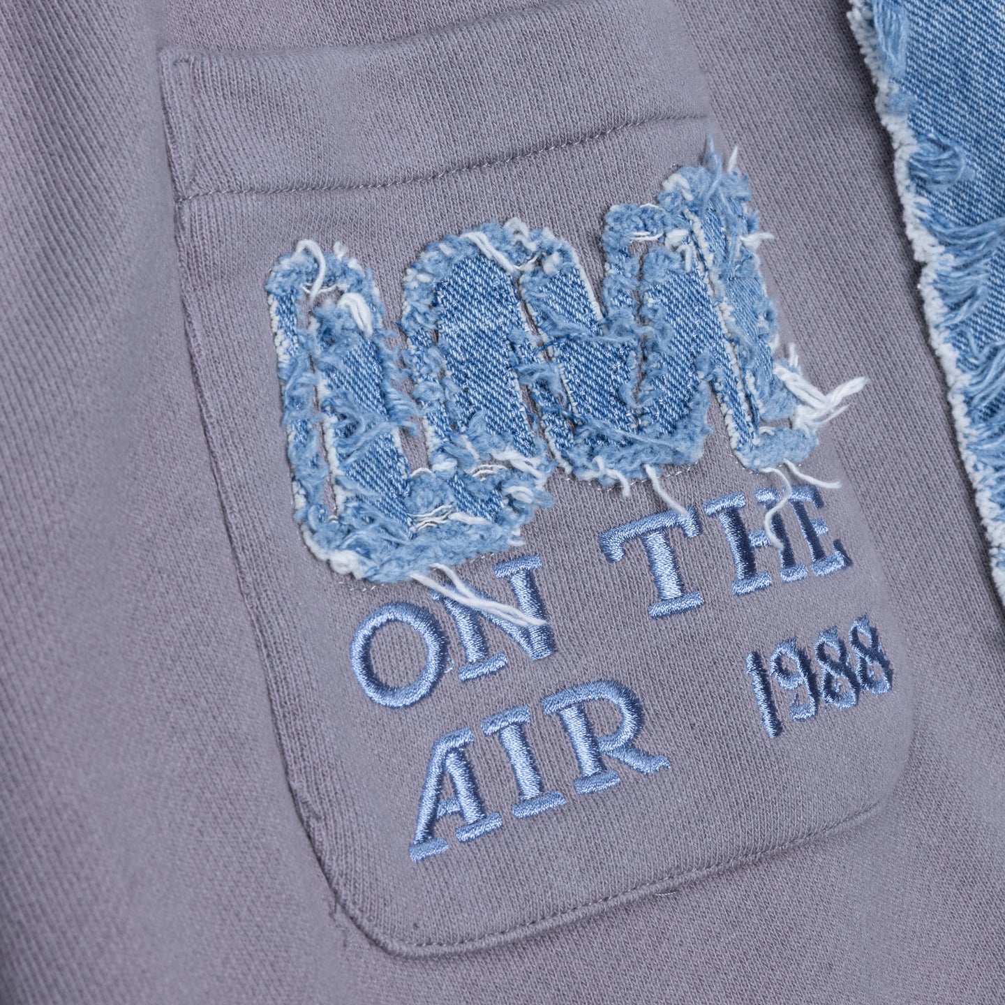 Honor The Gift Denim Sweatpants - Grey/Blue