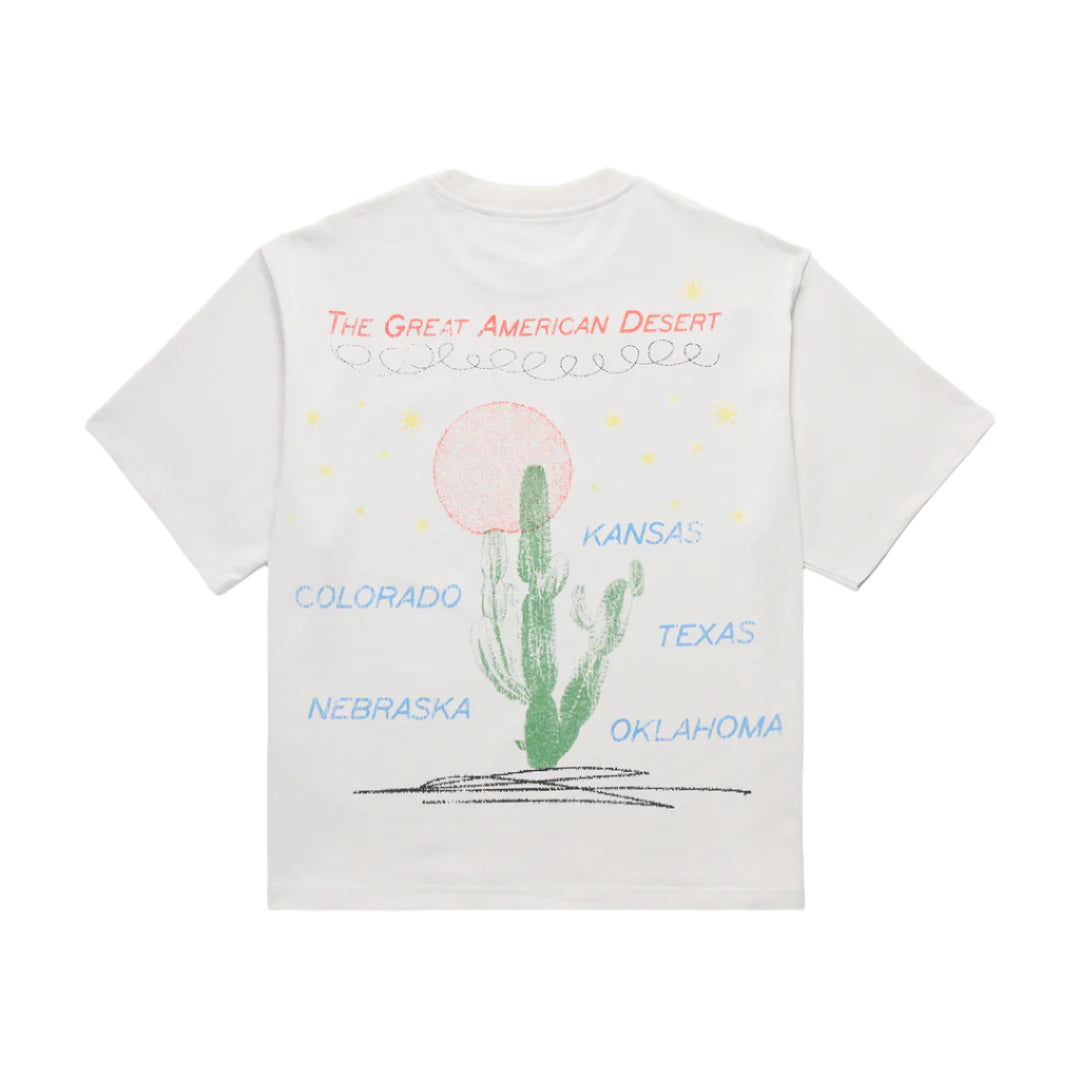 Homme Femme Trucker Cropped Tee - White