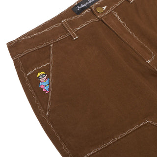 KidSuper Messy Stitched Work Pants - Brown