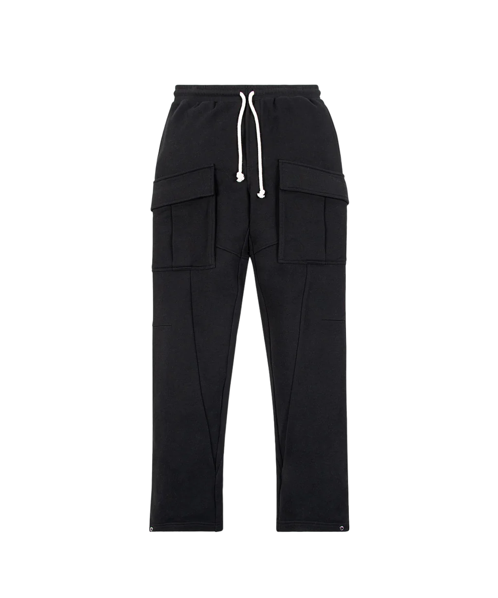 Paper Planes Super Cargo Sweatpants - Black