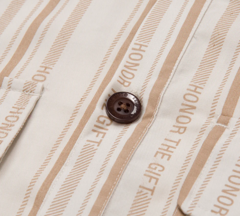 Honor The Gift "Honor Stripe" Button Up - Bone