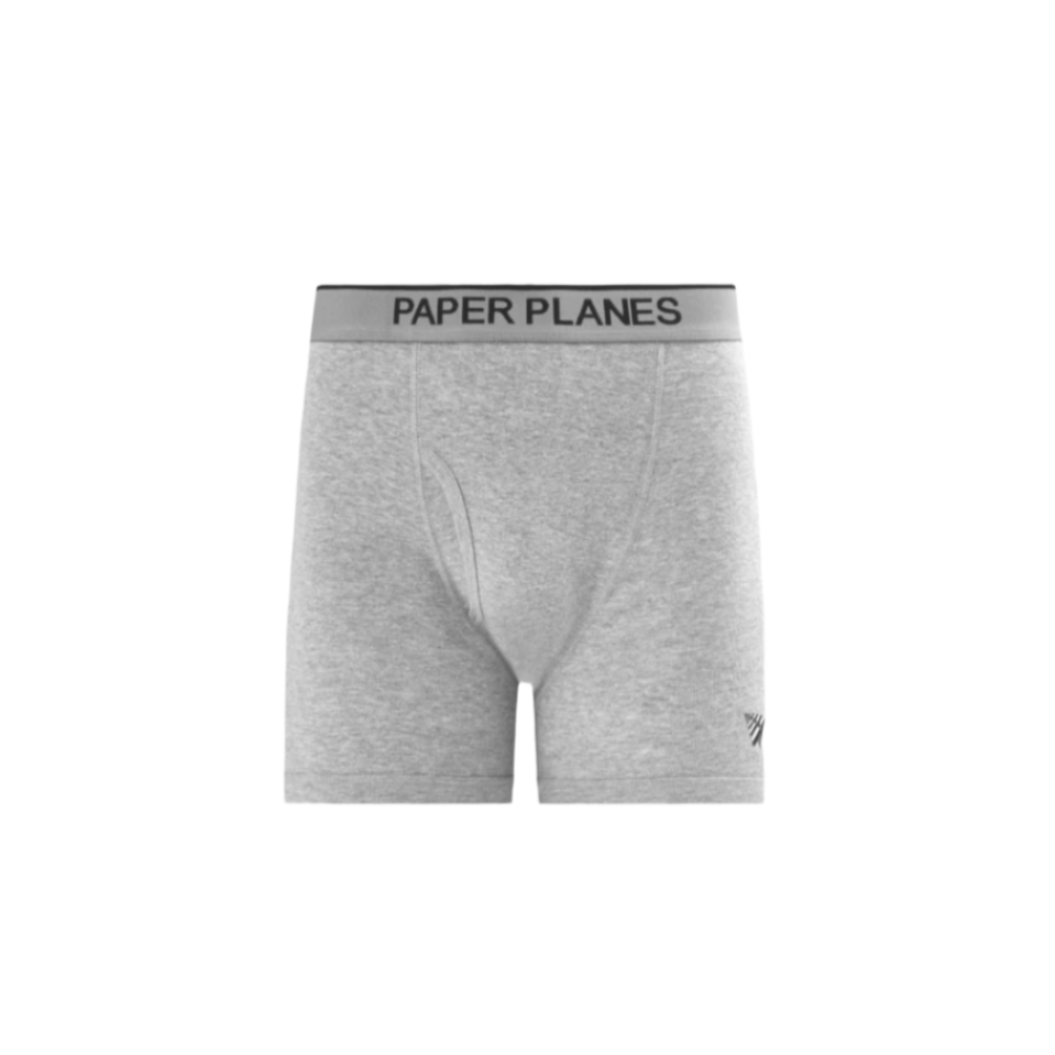 Paper Planes 3-Pack Classic Cotton Boxer Briefs - Greys/Black