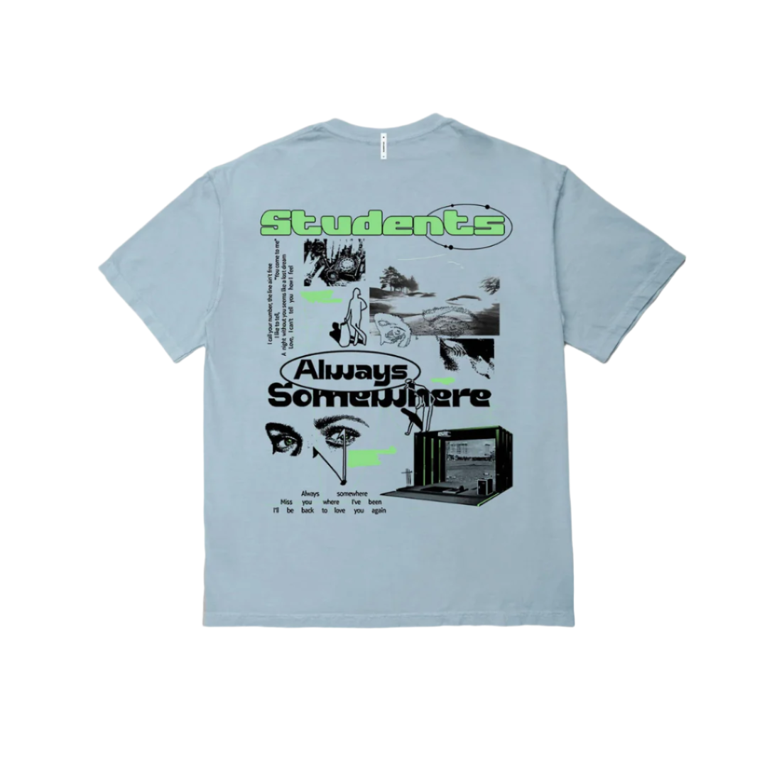 Students Always Somewhere S/S T-Shirt - Chambray Blue