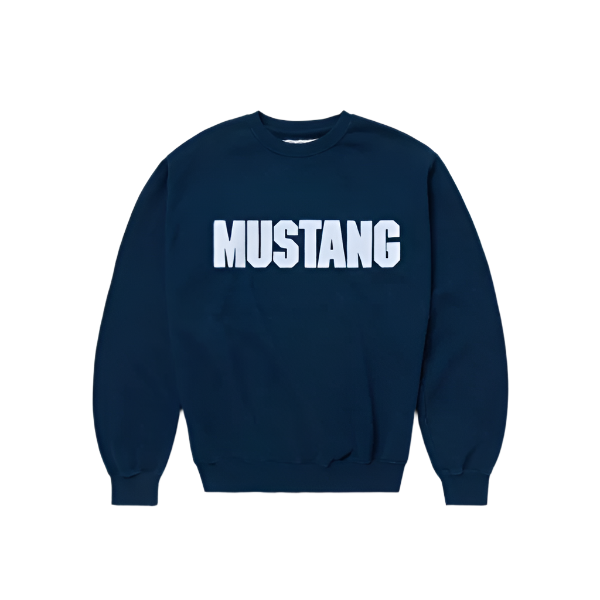 One Of These Days Mustang Crewneck - Sunfaded Navy