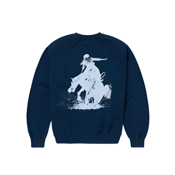 One Of These Days Mustang Crewneck - Sunfaded Navy
