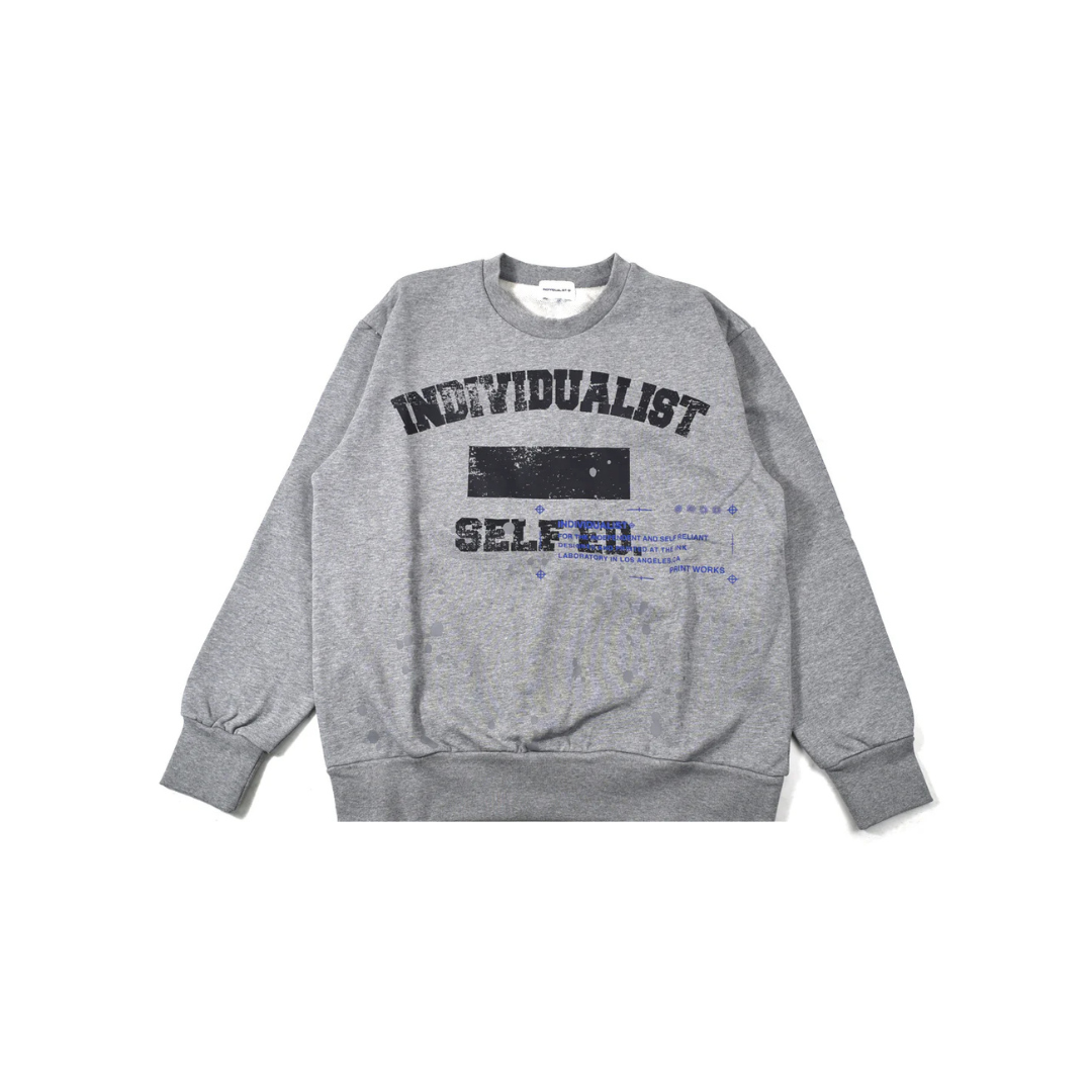 Individualist Self Education Crew Neck - Athletic Grey