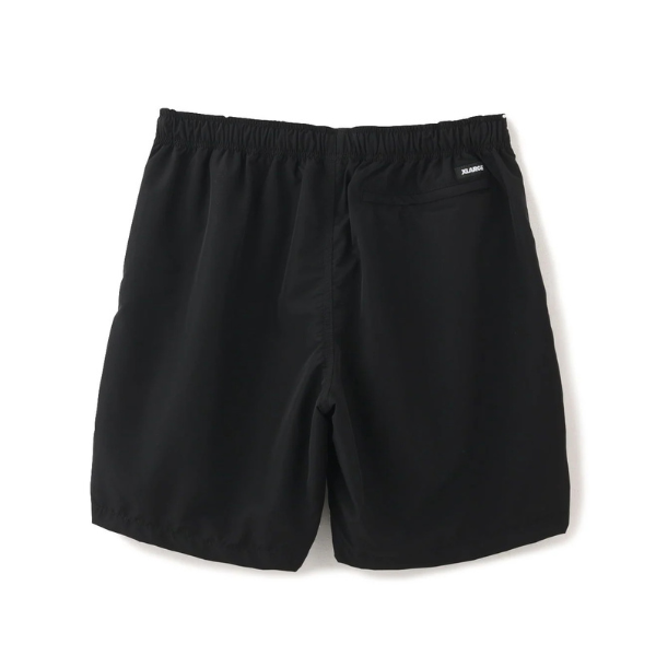 X-Large Embroidered Nylon Shorts - Black