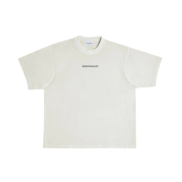 Individualist Painted Logo T-Shirt - Antique White