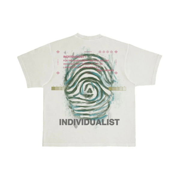 Individualist Painted Logo T-Shirt - Antique White