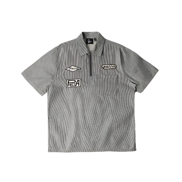 Parra Work Later T-Shirt - White/Blue