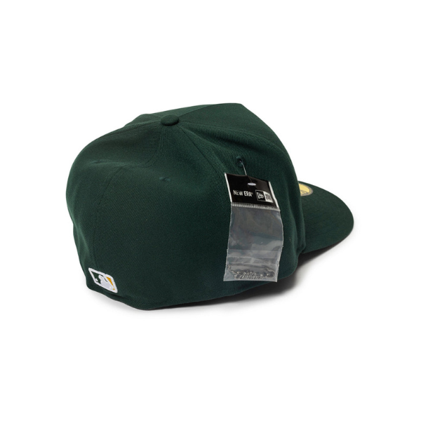 New Era Script Safety Pin Oakland Athletics A-Frame Fitted Hat - Green