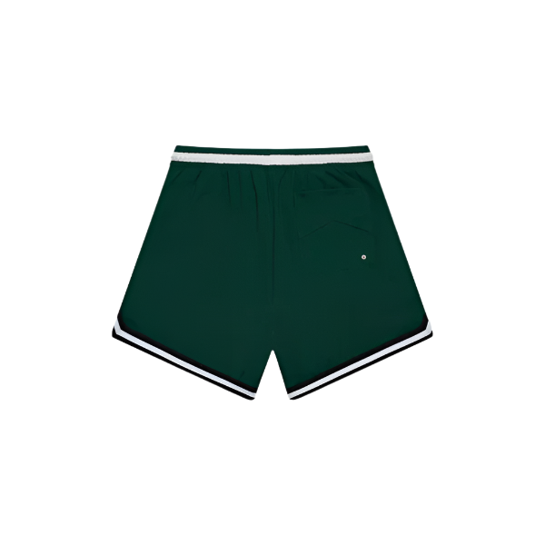 Rhude Logo Basketball Swim Shorts - Forest Green/White