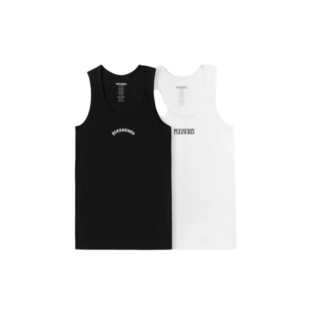 Pleasures Standard 2-Pack Tank Top - Black/White