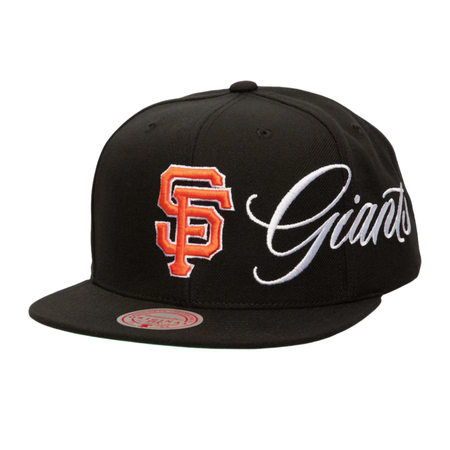 Mitchell & Ness x Just Don San Francisco Giants Script Snapback Hat - Black