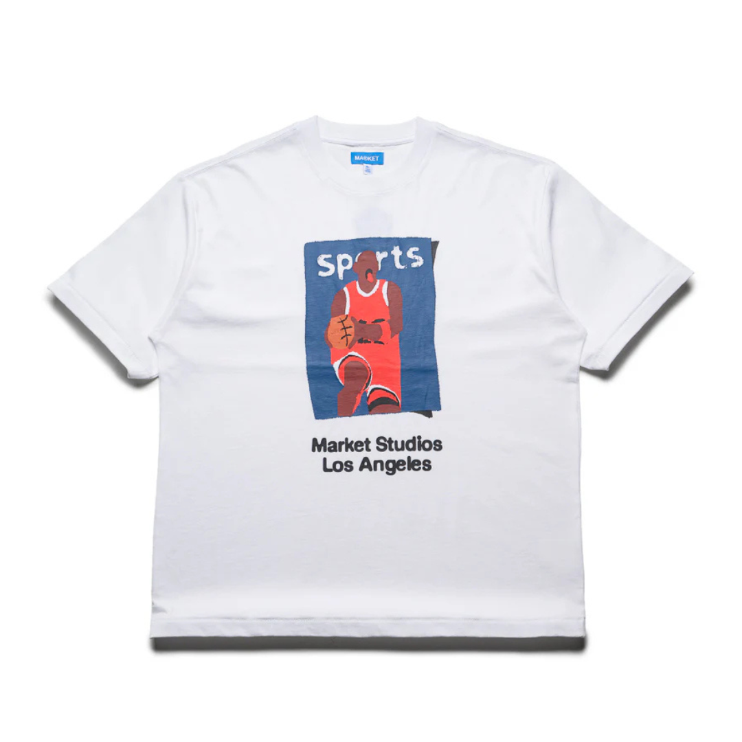 Market Illustrated Basketball T-Shirt - White