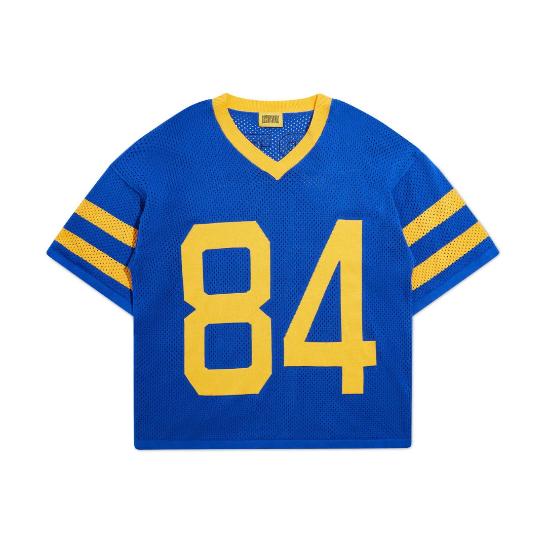 Diet Starts Monday Knitted Mesh Jersey - Yellow/Blue
