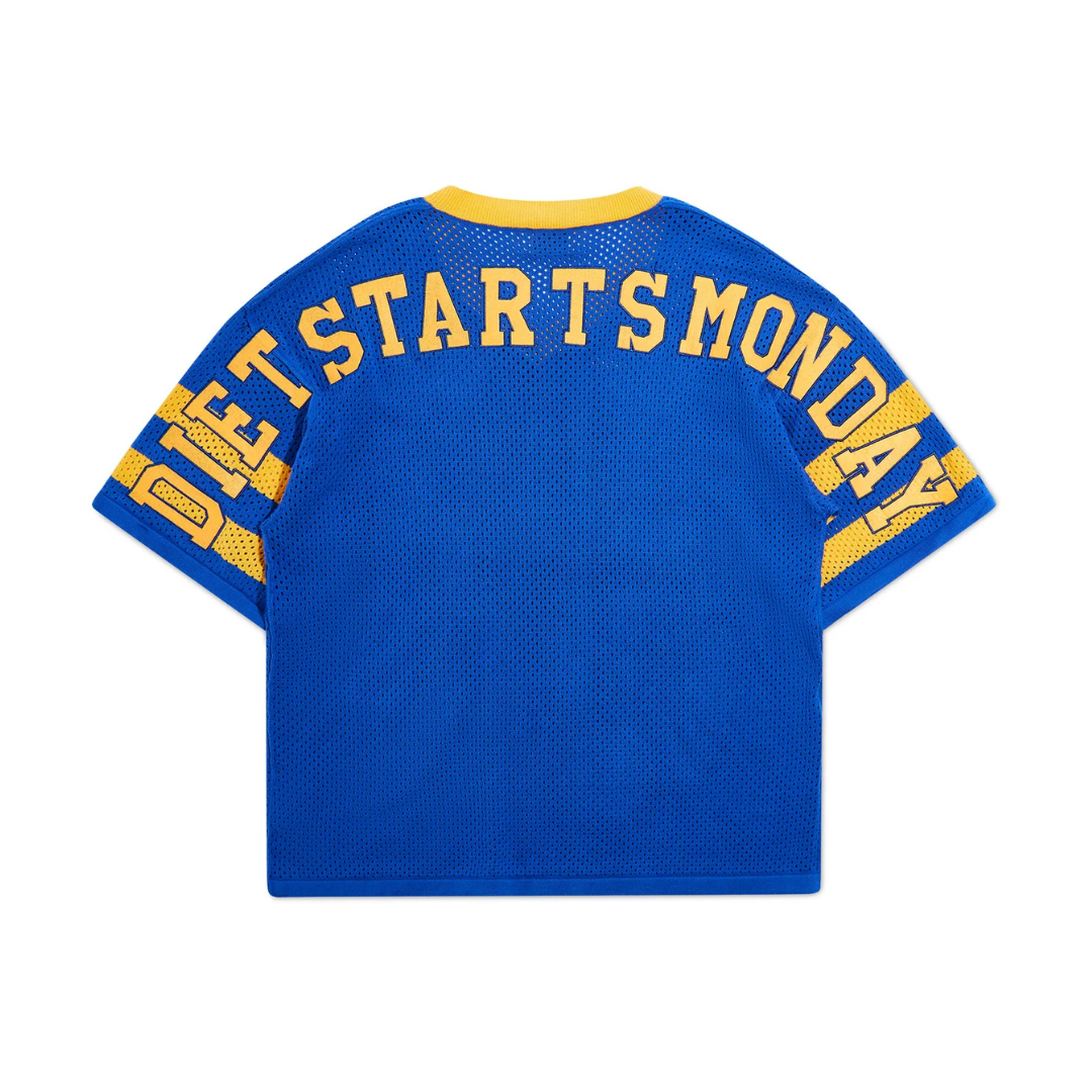 Diet Starts Monday Knitted Mesh Jersey - Yellow/Blue