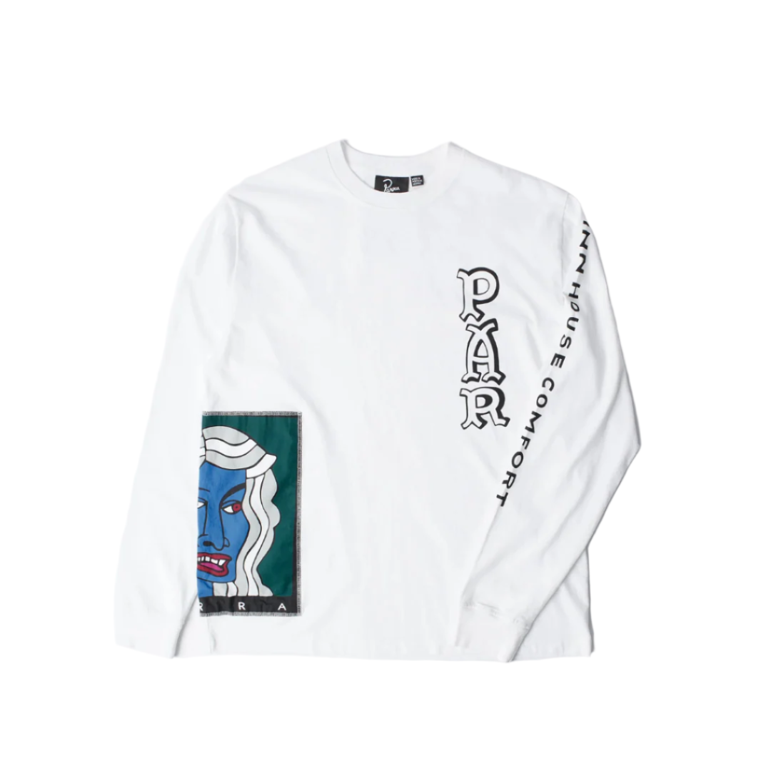 Parra Your Face LS T-Shirt - White