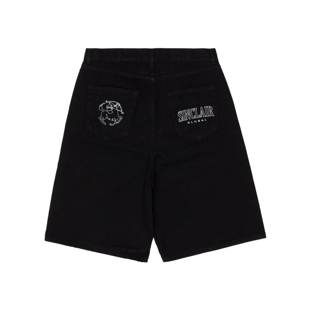 Sinclair Denim Shorts - Black
