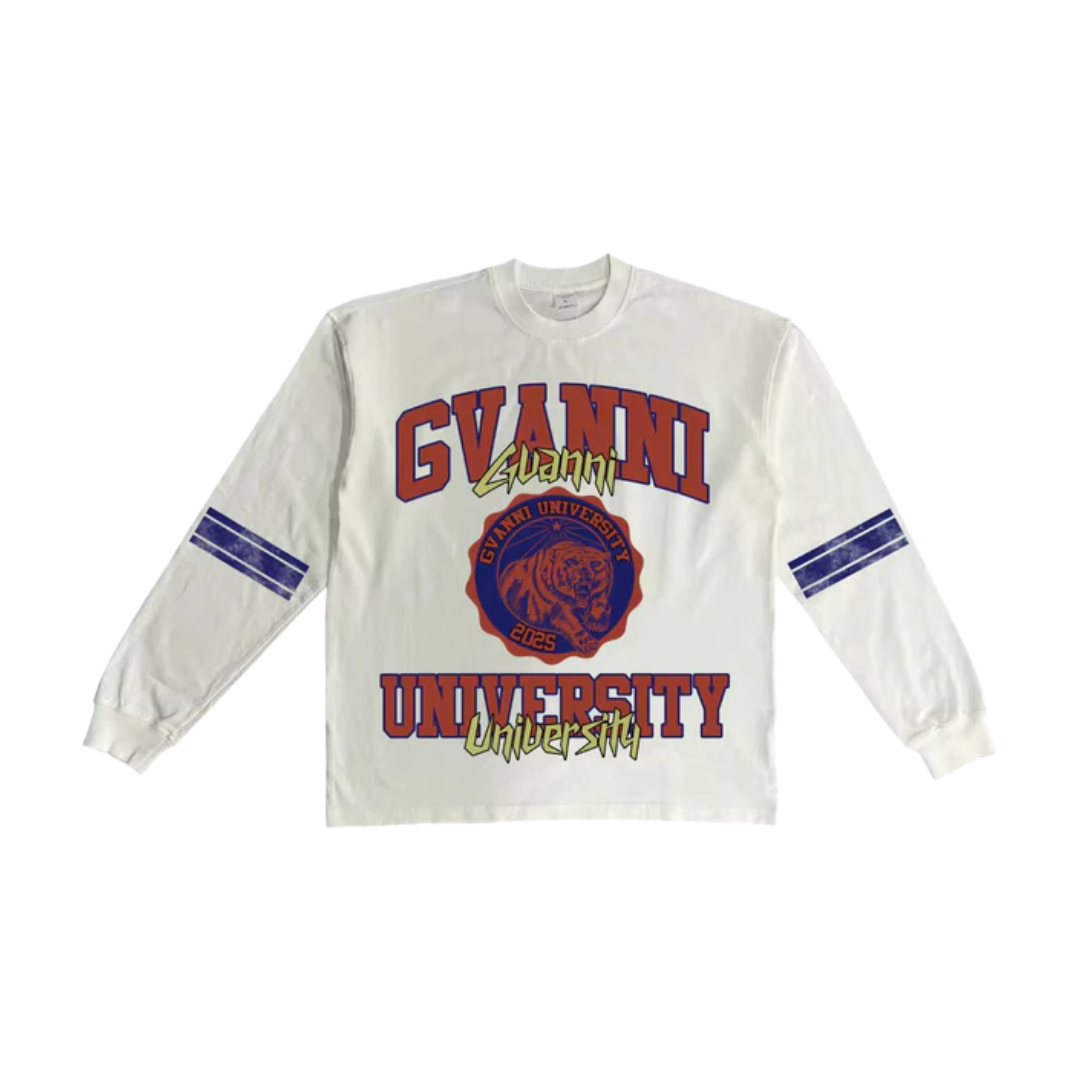Gvanni University LS Tee - White