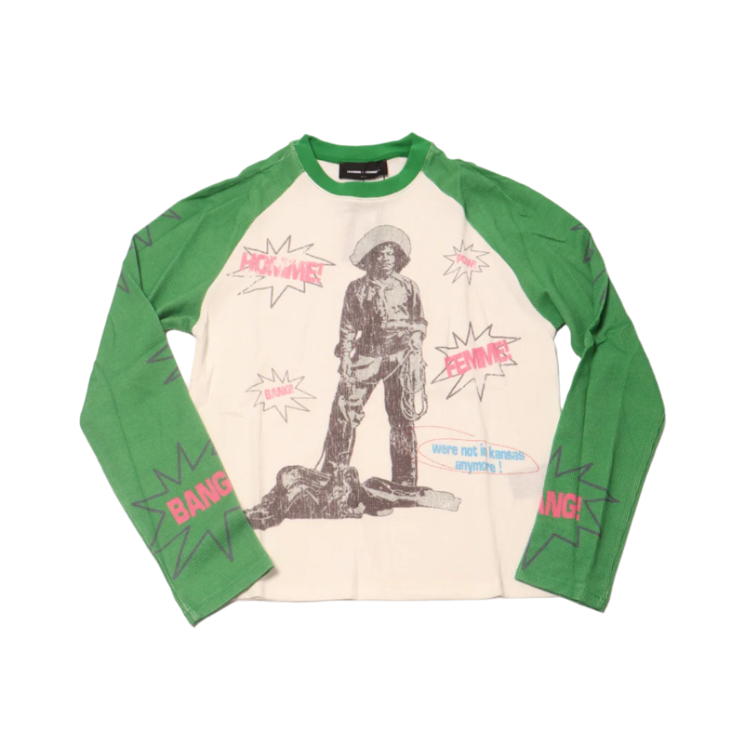 Homme Femme Top Gun Thermal - White Green
