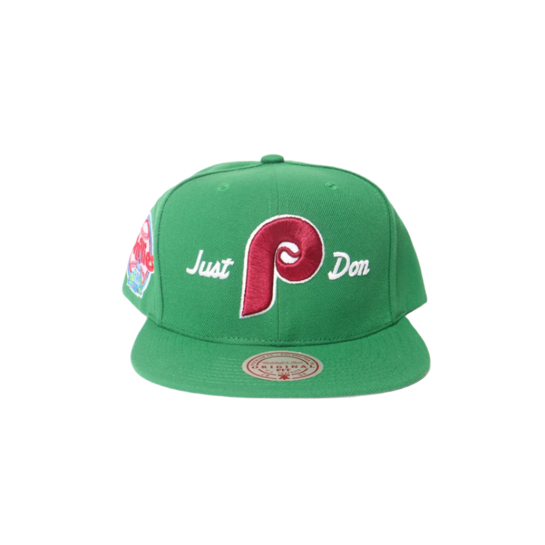 Mitchell & Ness x Just Don Philadelphia Phillies Script Hat - Green