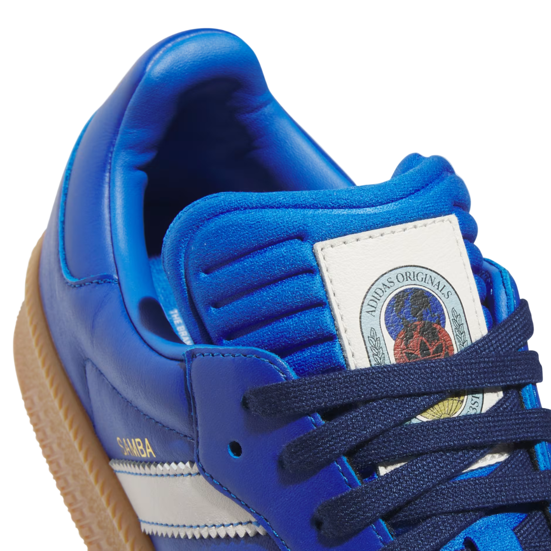 Men's Adidas Samba XLG - Blue/White/Gum