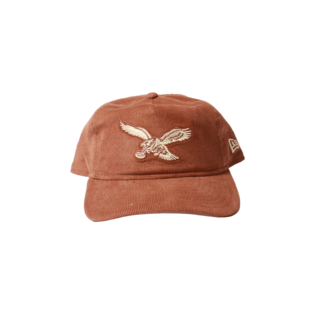 New Era 1920 Nostalgic Philadelphia Eagles Corduroy Snapback - Brown