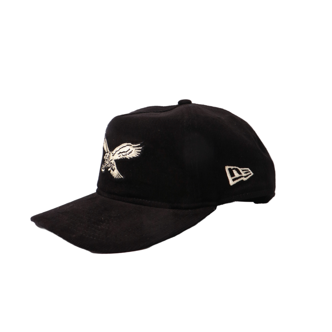 New Era 1920 Nostalgic Philadelphia Eagles Corduroy Snapback - Black