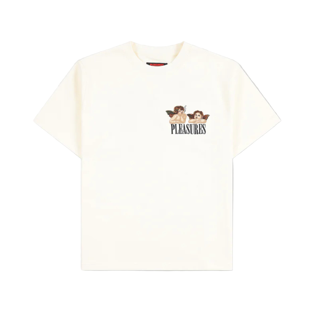 Pleasures Dynamic Short Sleeve Crewneck - Ecru