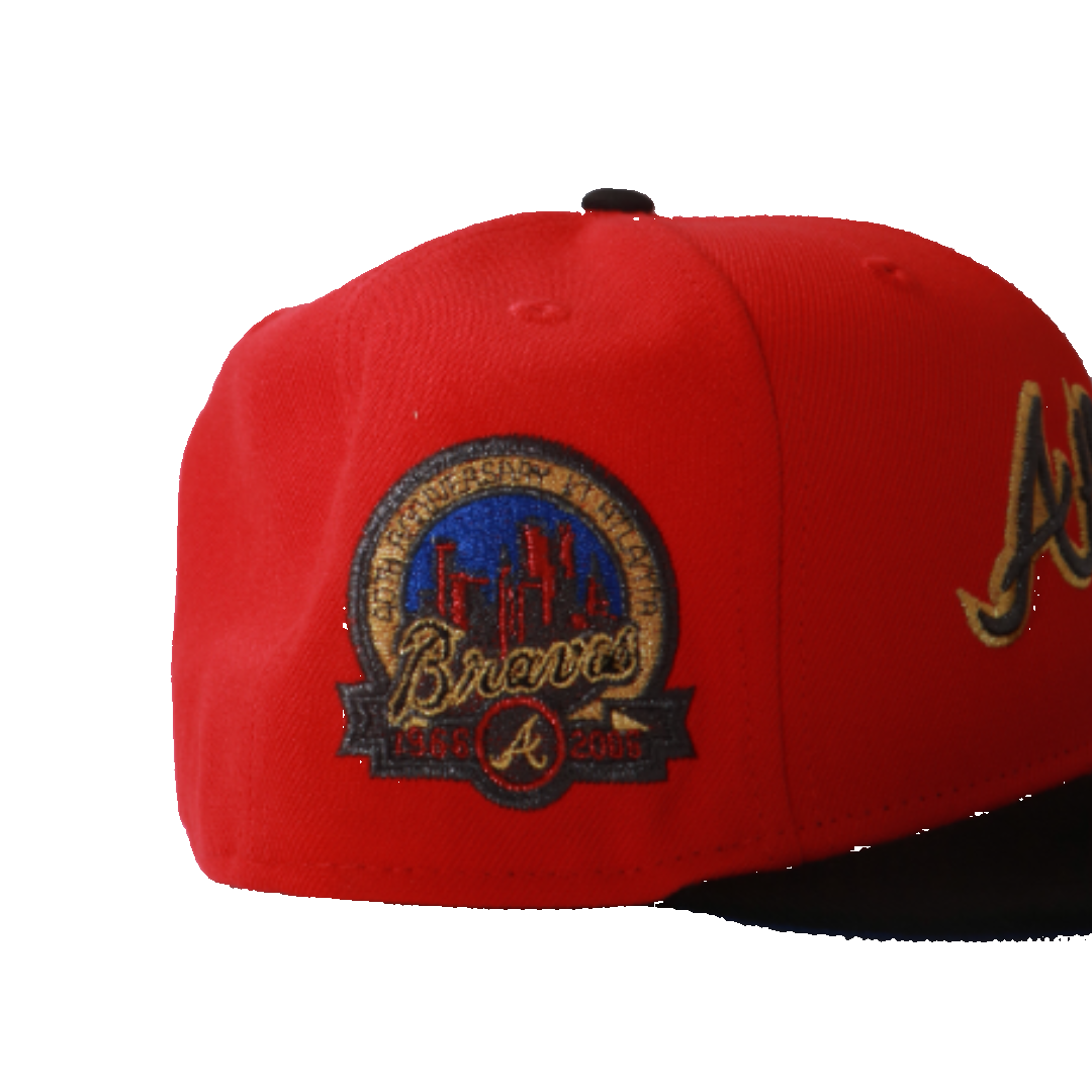 New Era 59Fifty Atlanta Braves 40th Anniversary Fitted - Red/Black