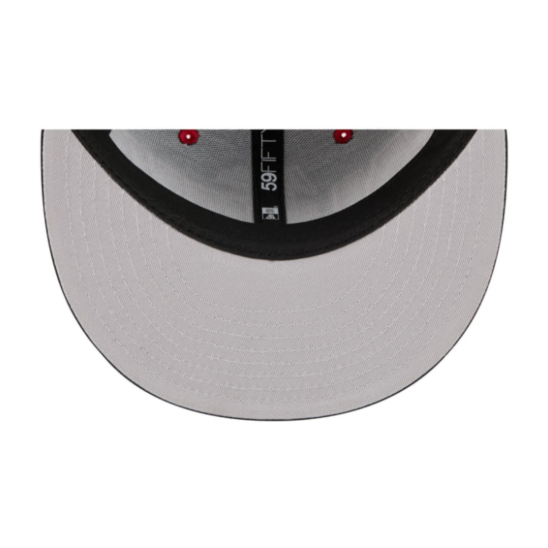 New Era 5950 Atlanta Falcons Satin Fitted - Dark Red